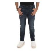 Slim Fit Denim Jeans voor Heren Emporio Armani , Blue , Heren