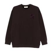 Paarse Strass Sweatshirt Fendi , Brown , Dames