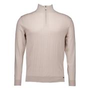 Turtle Zip Sweater Beige Gentiluomo , Beige , Heren