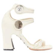 Pre-owned Wool heels Louis Vuitton Vintage , White , Dames