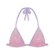 Lurex Bikini Top voor vrouwen MC2 Saint Barth , Pink , Dames