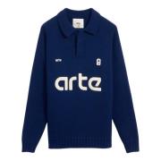 Gebreide Voetbal Polo Trui Arte Antwerp , Blue , Heren