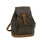 Pre-owned Canvas backpacks Louis Vuitton Vintage , Brown , Dames