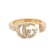 Pre-owned Metal rings Gucci Vintage , Yellow , Dames