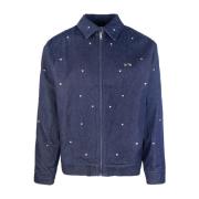 Hart Denim Blauw Jack Arte Antwerp , Blue , Heren