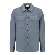 Flanellen overshirt met borstzakken Pure Path , Blue , Heren