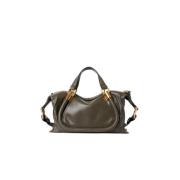 Moderne Paraty 24 leren schoudertas Chloé , Gray , Dames