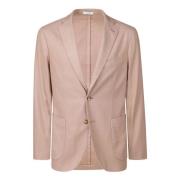 Zachte Wol Slim-Fit Jas Boglioli , Pink , Heren