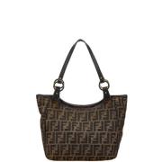 Pre-owned Canvas handbags Fendi Vintage , Brown , Dames