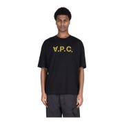 Katoenen T-Shirts A.p.c. , Black , Heren