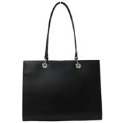 Pre-owned Leather shoulder-bags Cartier Vintage , Black , Dames