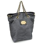 Pre-owned Canvas totes Louis Vuitton Vintage , Black , Dames