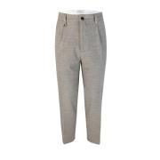 Heren Chino Broek met Plooien Paolo Pecora , Gray , Heren