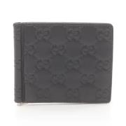 Pre-owned Leather wallets Gucci Vintage , Black , Dames