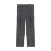 Chiné Tweed Broek Drole de Monsieur , Gray , Heren