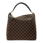 Pre-owned Canvas handbags Louis Vuitton Vintage , Brown , Dames