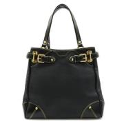 Pre-owned Leather totes Louis Vuitton Vintage , Black , Dames