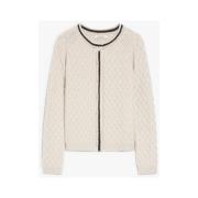 Wollen kasjmier vest met diamantpatroon Max Mara , Beige , Dames