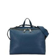 Pre-owned Leather handbags Fendi Vintage , Blue , Heren