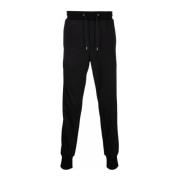 Zwarte wollen broek met streepdetail PS By Paul Smith , Black , Heren