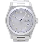 Pre-owned Stainless Steel watches Gucci Vintage , White , Dames