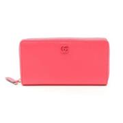 Pre-owned Leather wallets Gucci Vintage , Pink , Dames