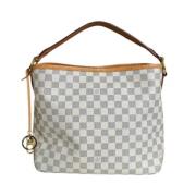 Pre-owned Fabric shoulder-bags Louis Vuitton Vintage , White , Dames