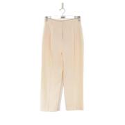 Pre-owned Polyester bottoms Chloé Pre-owned , Beige , Dames