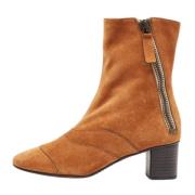 Pre-owned Suede boots Chloé Pre-owned , Brown , Dames