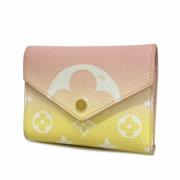 Pre-owned Leather wallets Louis Vuitton Vintage , Yellow , Dames