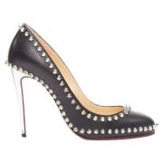 Pre-owned Leather heels Christian Louboutin Pre-owned , Black , Dames