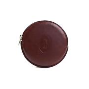 Pre-owned Leather wallets Cartier Vintage , Red , Dames