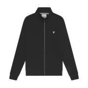 Diagonaal Weefsel Rits Hoodie Lyle & Scott , Black , Heren