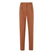 Hoge taille broek in verbrand oranje/bruin Max Mara , Brown , Dames