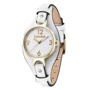 Gouden Leren Dames Quartz Horloge Timberland , Yellow , Dames