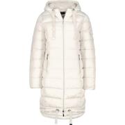 Stijlvolle jas met polyester vulling Monari , White , Dames