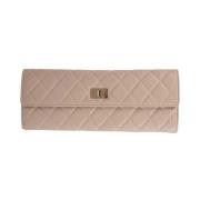 Pre-owned Leather home-office Chanel Vintage , Pink , Dames