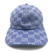 Pre-owned Canvas hats Gucci Vintage , Blue , Dames