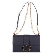 Pre-owned Leather dior-bags Dior Vintage , Blue , Dames