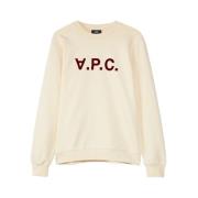 Biologisch Katoen Grand Sweatshirt A.p.c. , Beige , Heren