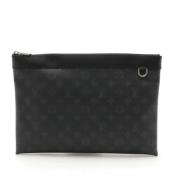 Pre-owned Fabric clutches Louis Vuitton Vintage , Black , Dames