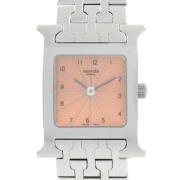 Pre-owned Glass watches Hermès Vintage , Orange , Dames