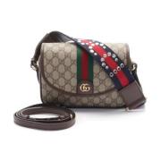 Pre-owned Canvas gucci-bags Gucci Vintage , Beige , Dames