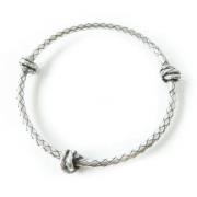 Pre-owned Metal bracelets Bottega Veneta Vintage , Gray , Dames