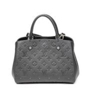 Pre-owned Leather handbags Louis Vuitton Vintage , Black , Dames