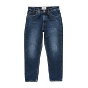 Slubby Pure Indigo Wortelpasvorm Jeans Cycle , Blue , Heren