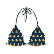 Driehoekige bikini in Ducky-print MC2 Saint Barth , Blue , Dames