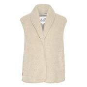 Teddy Bodywarmer Saint Tropez , Beige , Dames