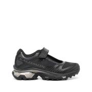 Mesh Panel Sneakers met Logo Print MM6 Maison Margiela , Black , Dames