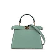 Pre-owned Leather handbags Fendi Vintage , Green , Dames